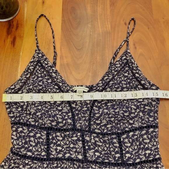 American Eagle Camisoles Boho Floral Cottagecore Sexy Festival Mini Romper Dress - Picture 6 of 11